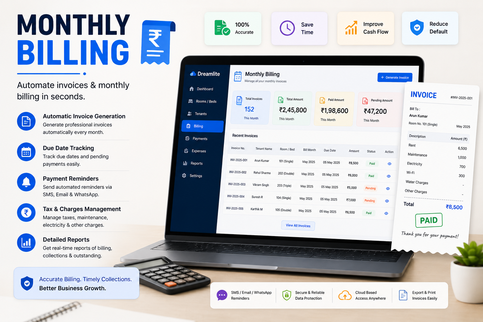 Monthly Billing — DreamSaaS